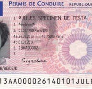 French driver license